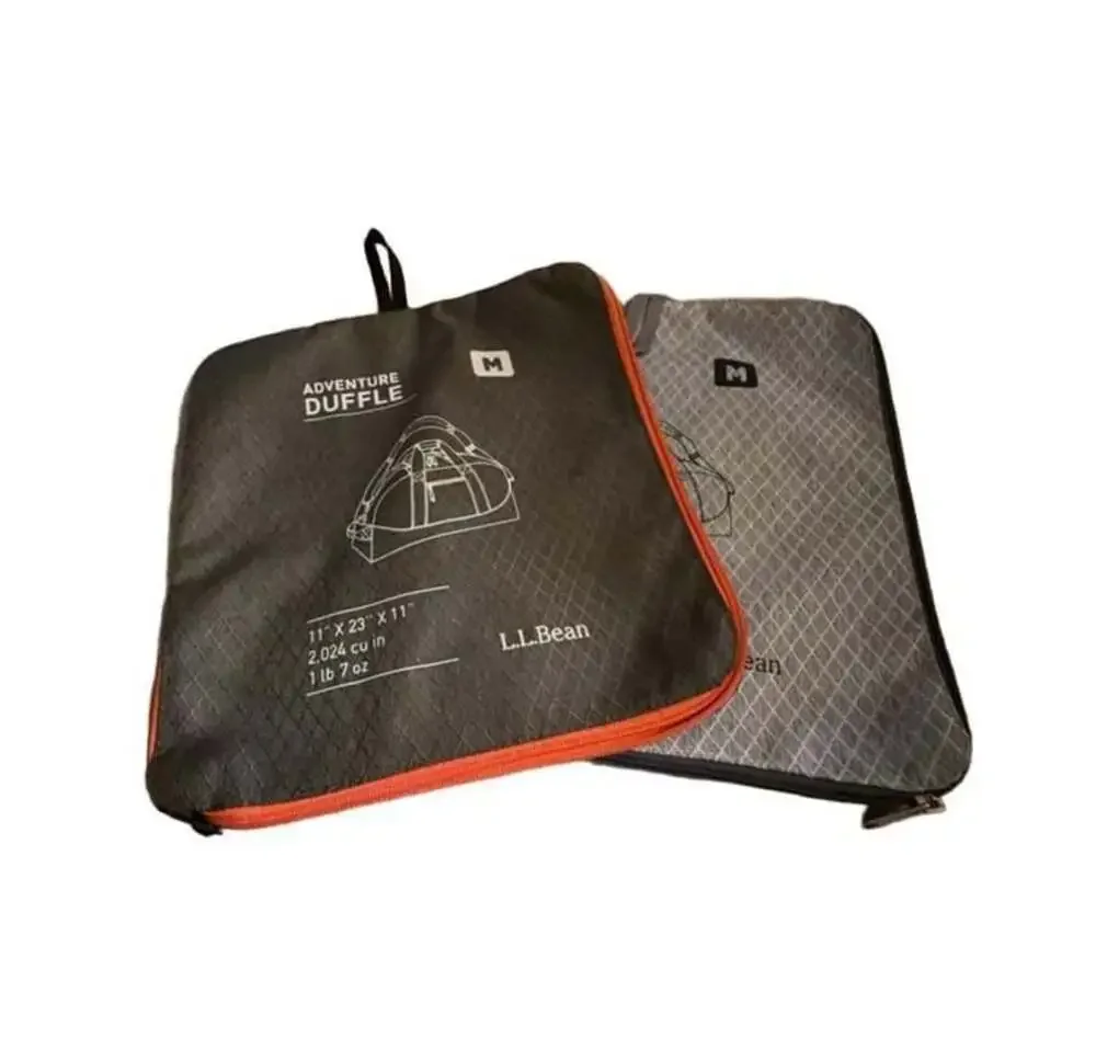 LL Bean Adventure Duffle Medium Packable Travel Bag 2 included